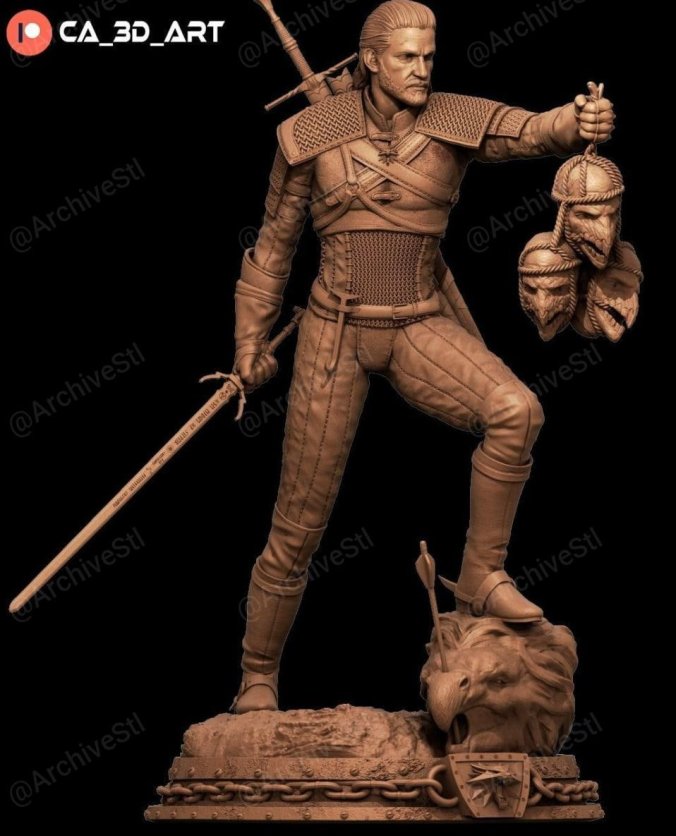 《巫师3狂猎（Geralt）》3D打印图纸